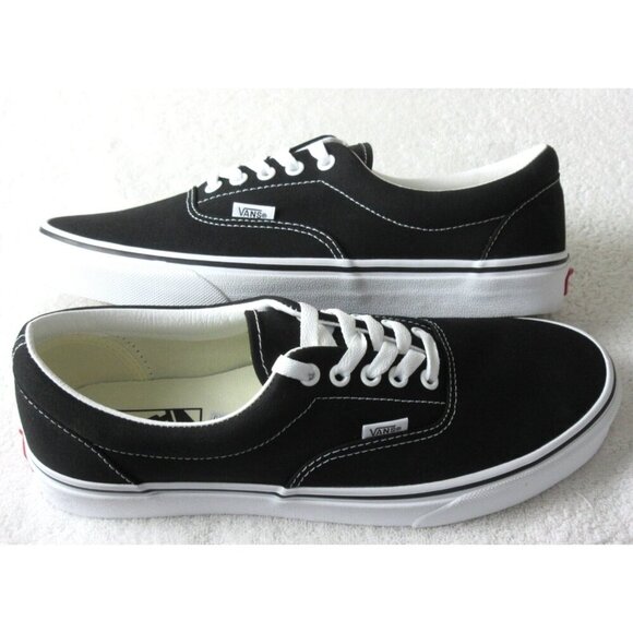 Vans Other - Vans Men's Era Classic Black White Canvas Skate Boat shoes Sizes NIB